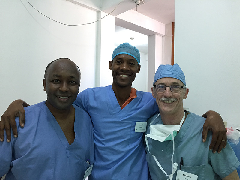 Dr. Gicheru with Dr. Bill Marr along with Ismael